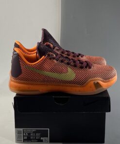 Nike Kobe 10 Silk Merlot Metallic Gold Villain Red Total Orange For Sale 7