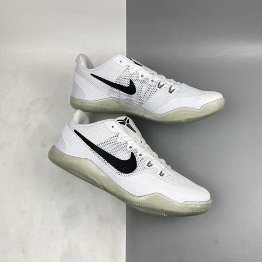 Nike Kobe 11 EM Low Fundamental White Black Cool Grey For Sale 1