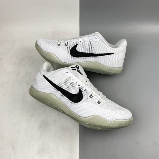 Nike Kobe 11 EM Low Fundamental White Black Cool Grey For Sale