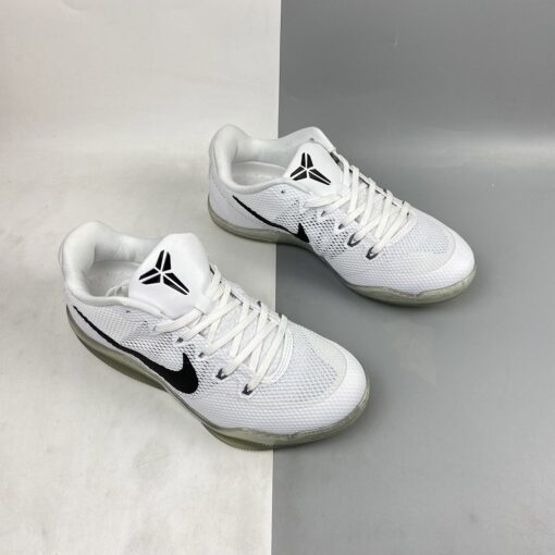 Nike Kobe 11 EM Low Fundamental White Black Cool Grey For Sale 6