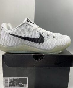 Nike Kobe 11 EM Low Fundamental White Black Cool Grey For Sale 7