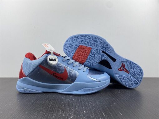 Nike Kobe 5 Protro Blue Silver Red For Sale