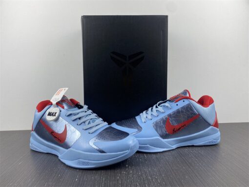 Nike Kobe 5 Protro Blue Silver Red For Sale 9