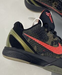 Nike Kobe 6 Italian Camo Black Khaki Olive Crimson For Sale 2