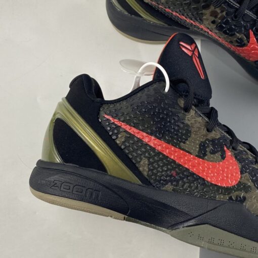 Nike Kobe 6 Italian Camo Black Khaki Olive Crimson For Sale 2