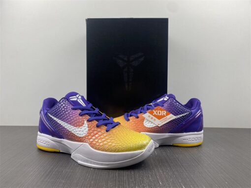 Nike Kobe 6 Protro Purple Yellow White For Sale 9