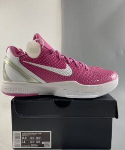 Nike Kobe 6 Protro Think Pink Pinkfire Metallic Silver White 7 1