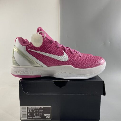 Nike Kobe 6 Protro Think Pink Pinkfire Metallic Silver White 7 1