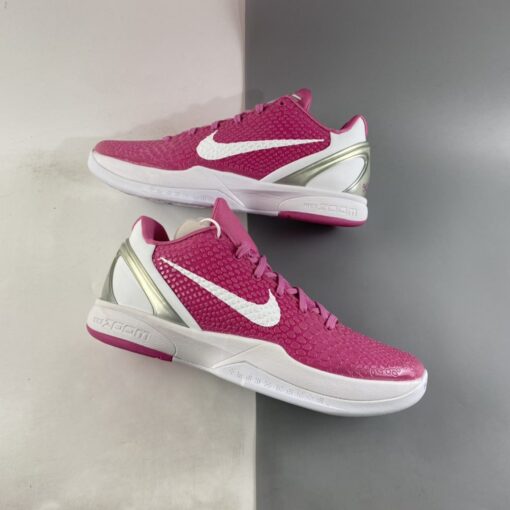 Nike Kobe 6 Protro Think Pink Pinkfire Metallic Silver White 9