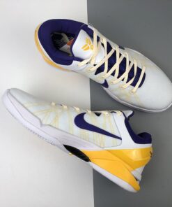 Nike Kobe 7 Lakers Home White Concord Del Sol Pure Platinum 1