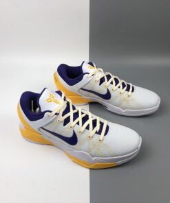 Nike Kobe 7 Lakers Home White Concord Del Sol Pure Platinum 5