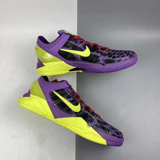 Nike Kobe 7 Supreme Christmas Day Leopard Violet Pop Volt Inc Action Red 1