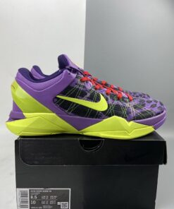 Nike Kobe 7 Supreme Christmas Day Leopard Violet Pop Volt Inc Action Red 7