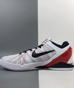 Nike Kobe 7 USA Olympic White Obsidian University Red For Sale 1