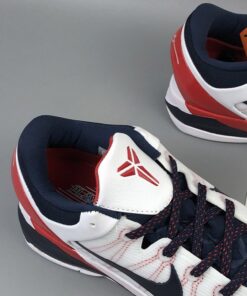 Nike Kobe 7 USA Olympic White Obsidian University Red For Sale 5