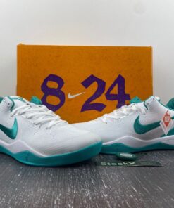 Nike Kobe 8 White Radiant Emerald FQ3549 101 For Sale 2