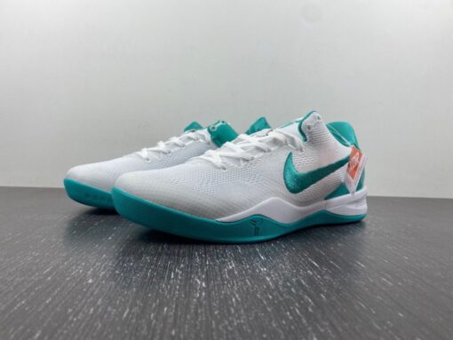 Nike Kobe 8 White Radiant Emerald FQ3549 101 For Sale 4