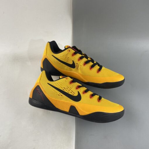 Nike Kobe 9 EM Low Bruce Lee University Gold Black For Sale 2