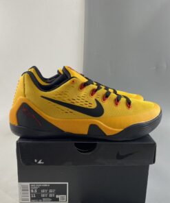 Nike Kobe 9 EM Low Bruce Lee University Gold Black For Sale 8