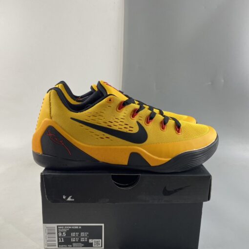 Nike Kobe 9 EM Low Bruce Lee University Gold Black For Sale 8