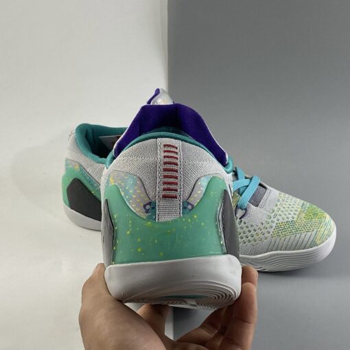 Nike Kobe 9 Elite Low Grey Green Blue For Sale 4