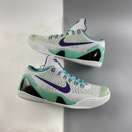 Nike Kobe 9 Elite Low Grey Green Blue For Sale