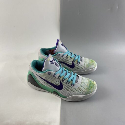 Nike Kobe 9 Elite Low Grey Green Blue For Sale 6