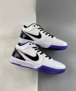 Nike Zoom Kobe 4 Inline White Black Varsity Purple For Sale 1