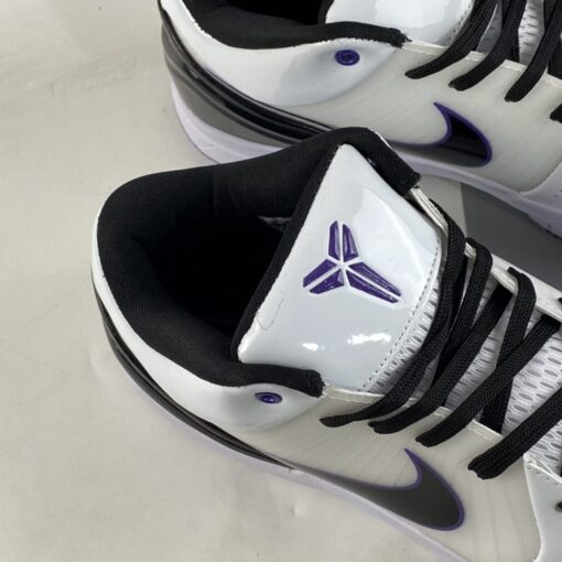 Nike Zoom Kobe 4 Inline White Black Varsity Purple For Sale 3