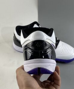 Nike Zoom Kobe 4 Inline White Black Varsity Purple For Sale 4