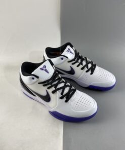 Nike Zoom Kobe 4 Inline White Black Varsity Purple For Sale 6