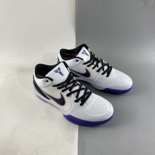 Nike Zoom Kobe 4 Inline White Black Varsity Purple For Sale 6