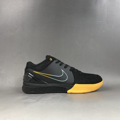 Nike Zoom Kobe 4 Protro Black Snake Black Aurora Green University Gold