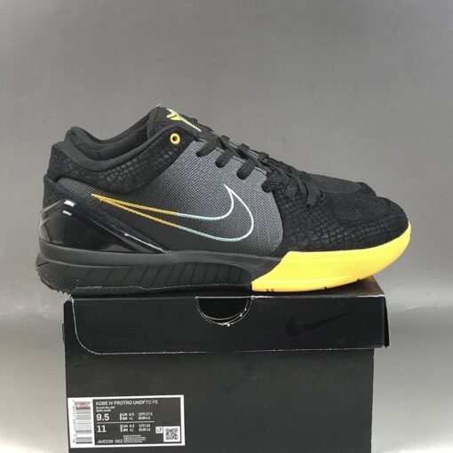 Nike Zoom Kobe 4 Protro Black Snake Black Aurora Green University Gold 7