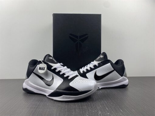 Nike Zoom Kobe 5 TB Black White For Sale 2