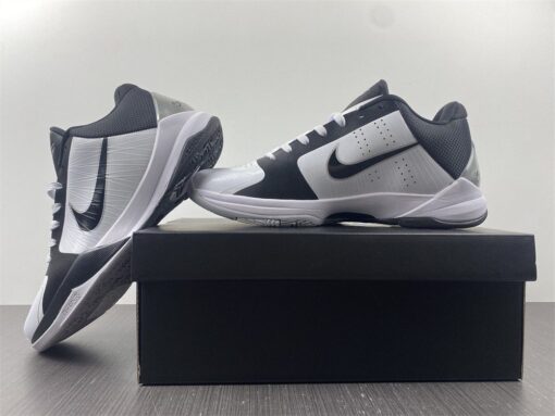 Nike Zoom Kobe 5 TB Black White For Sale 4