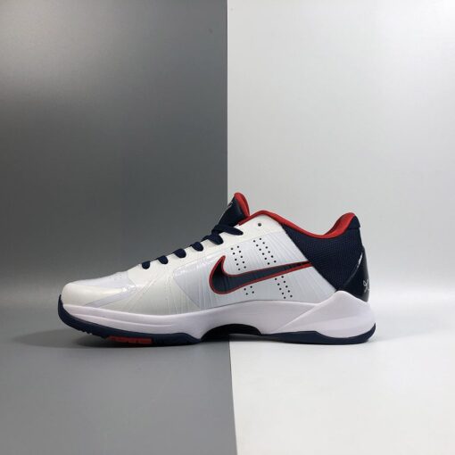 Nike Zoom Kobe 5 United We Rise White Dark Obsidian Sport Red For Sale 1