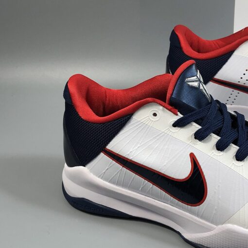 Nike Zoom Kobe 5 United We Rise White Dark Obsidian Sport Red For Sale 5