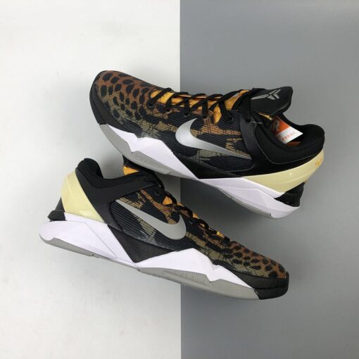 Nike Zoom Kobe 7 Cheetah Orange Medium Grey Black Sail