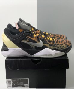 Nike Zoom Kobe 7 Cheetah Orange Medium Grey Black Sail 8