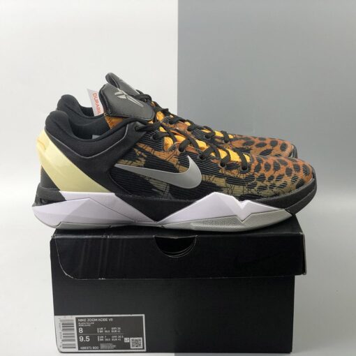 Nike Zoom Kobe 7 Cheetah Orange Medium Grey Black Sail 8