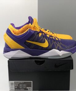 Nike Zoom Kobe 7 Yin Yang Varsity Purple University Gold White For Sale 8