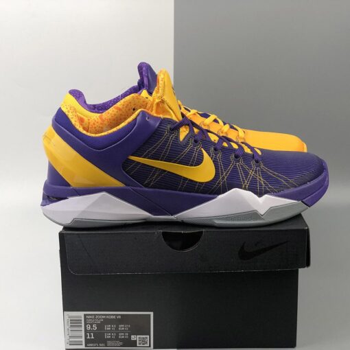 Nike Zoom Kobe 7 Yin Yang Varsity Purple University Gold White For Sale 8