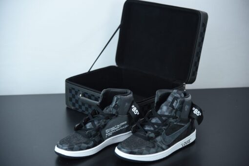 OFF–WHITE x Air Jordan 1 Custom Black by Ceeze 4