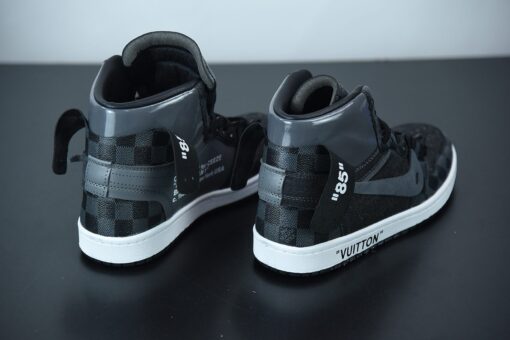 OFF–WHITE x Air Jordan 1 Custom Black by Ceeze 7
