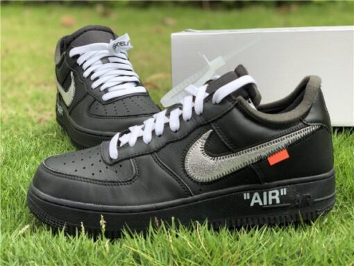 Off White Nike Air Force 1 07 Virgil MoMa Black trainer 600x450 1