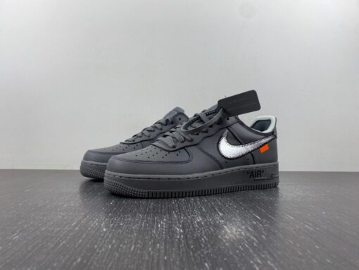 Off White x Nike Air Force 1 Low Ghost Grey Metallic Silver 2