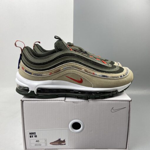 Pendleton Nike Air Max 97 By You Black Olive DC3494 992 For Sale 7