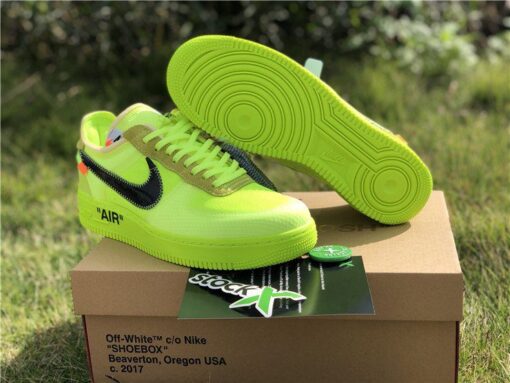Volt Off White Nike air force 1 low