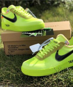 Volt Off White Nike air force 1 low black